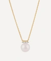 DINNY HALL 14CT GOLD SHUGA LARGE PEARL AND DIAMOND PENDANT NECKLACE,000742903