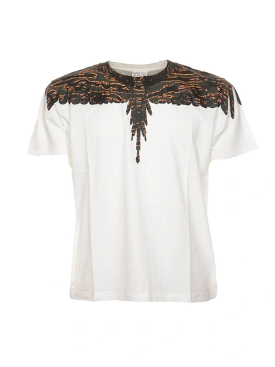 Marcelo Burlon County Of Milan Wings T-shirt In White Army