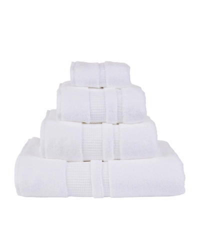 Hamam Pera Hand Towel (50cm X 100cm) In White