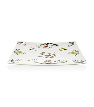 Gien Oiseaux De Paradis Square Plate (26cm) In Multi