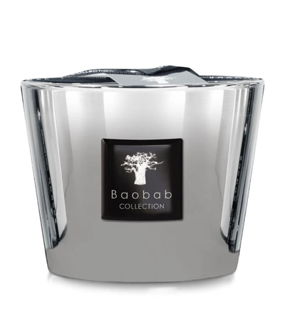 Baobab Collection Platinum Candle (10cm) In Platinum/