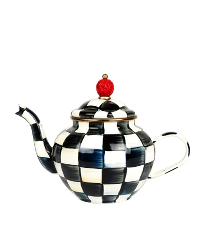 Mackenzie-childs Courtly Check Teapot In Multi