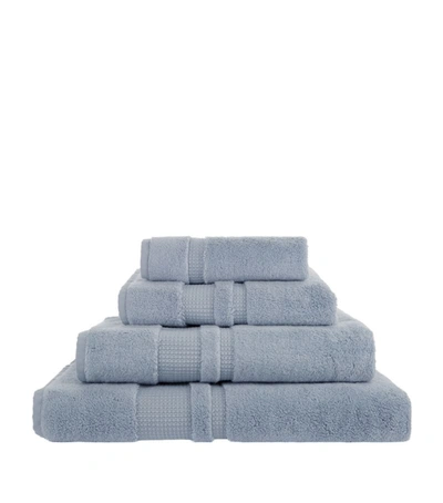 Hamam Pera Hand Towel (50cm X 100cm) In Blue