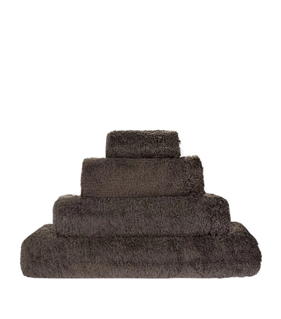 Abyss & Habidecor Super Pile Hand Towel 55cm X 100cm In Grey