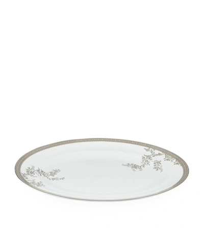 Wedgwood Lace Oval Platter (35cm) In White
