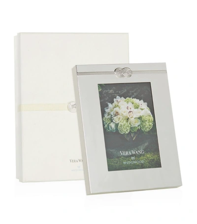 Wedgwood Infinity Photo Frame (4" X 6") In Silver