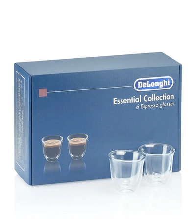 Delonghi Espresso Glasses (set Of 6) In Multi