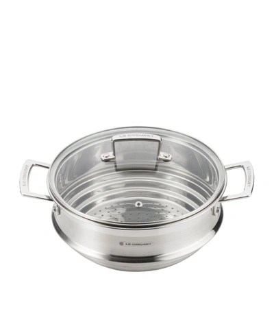 Le Creuset 3-ply Stainless Steel Sauté Multi-steamer With Glass Lid (24cm)