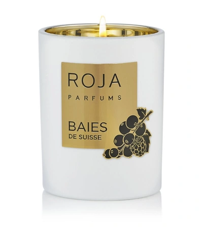 Roja Parfums Baies De Suisse Candle (300g) In White