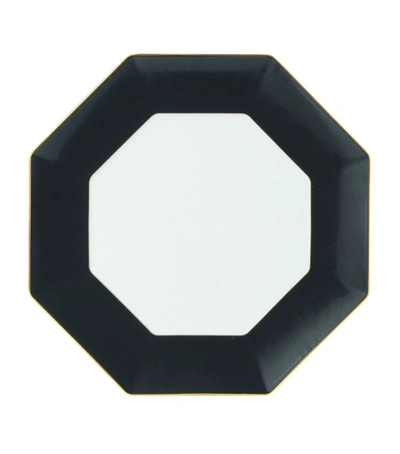 Wedgwood Arris Octagonal Plate (33cm) In Black
