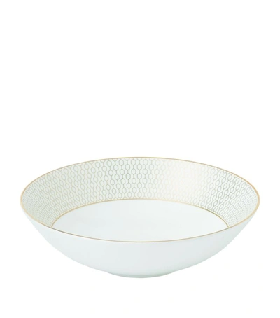 Wedgwood Gio Gold Collection Soup/cereal Bowl In White