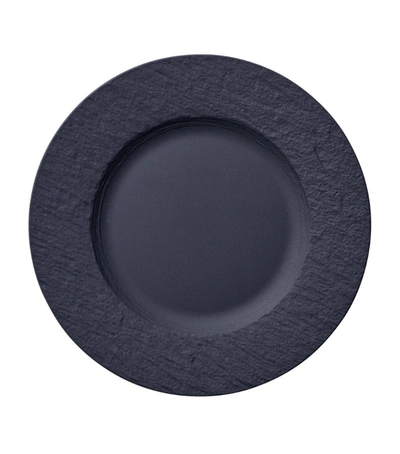 Villeroy & Boch Manufacture Rock Porcelain Breakfast Plate 22cm In Black