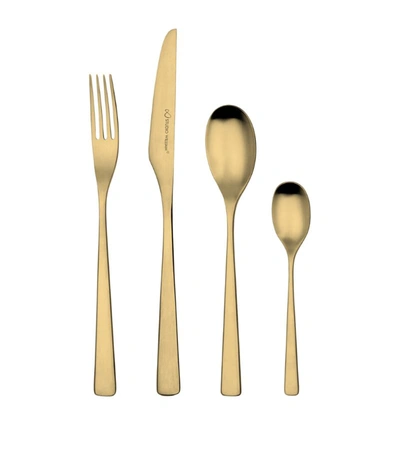 Studio William Tilia Satin Gold 24-piece Cutlery Set