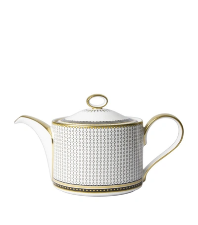 Royal Crown Derby Oscillate Onyx Teapot In White