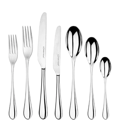 Studio William Mulberry Mirror 56-piece Cutlery Set In Silver