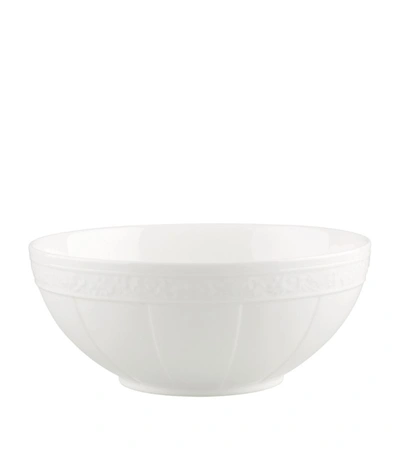 Villeroy & Boch White Pearl Salad Bowl (21cm) In Multi