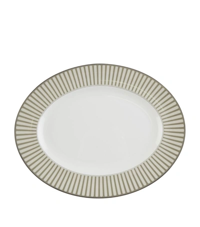 Wedgwood Parklands Oval Dish (36cm) In Grey