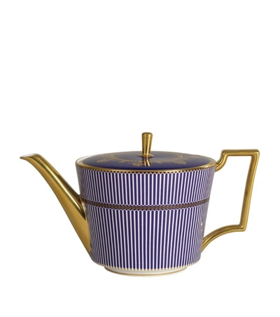 Wedgwood Prestige Anthemion Blue Teapot