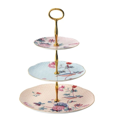 Wedgwood Cuckoo Two Tier Cake Stand In Multi