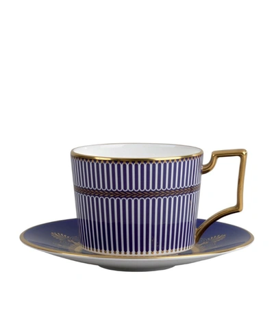 Wedgwood Anthemion Blue Teacup
