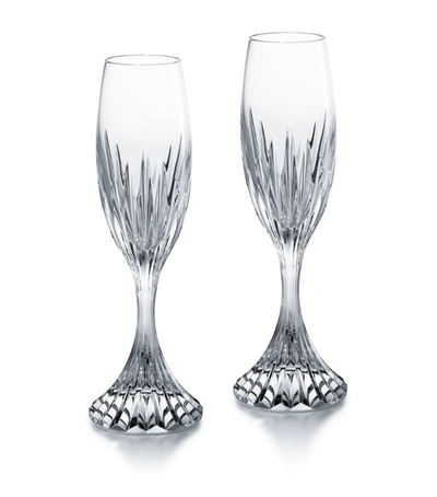 Baccarat Set Of 2 Massena Flutes In Multi