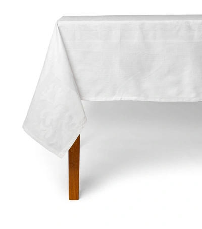 Le Jacquard Français Siena Table Cloth (175cm X 250cm) In White