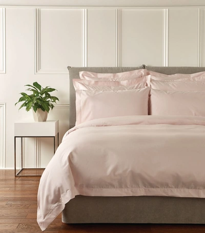 Harrods Of London Chester Super King Flat Sheet (300cm X 265cm) In Pink