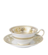 WEDGWOOD GOLD COLUMBIA PEONY CUP AND SAUCER,14999892