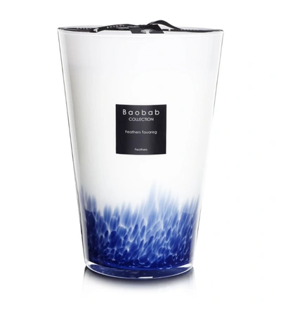 Baobab Collection Feathers Touareg Maxi Candle (35cm) In Blue