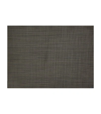 Chilewich Mini Basketweave Rectangle Placemat (36cm X 48cm) In Black