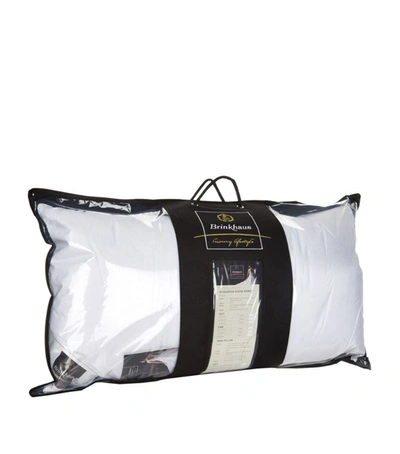 Brinkhaus Hungarian Goose Down Oxford Pillow (50cm X 90cm) In White