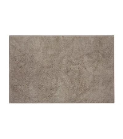 Hamam Pera Cotton Bath Mat (60cm X 95cm) In Brown