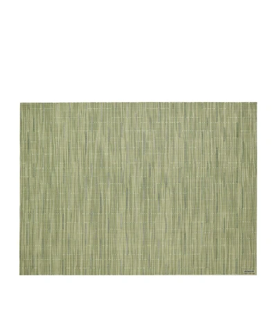 Chilewich Bamboo Rectangular Placemat (36cm X 48cm) In Green