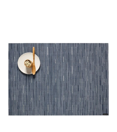 Chilewich Bamboo Rectangular Placemat (36cm X 48cm) In Blue