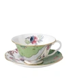 WEDGWOOD BUTTERFLY BLOOM TEACUP AND SAUCER,15492818