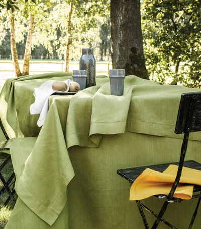 Alexandre Turpault Florence Tablecloth (170cm X 250cm) In Green