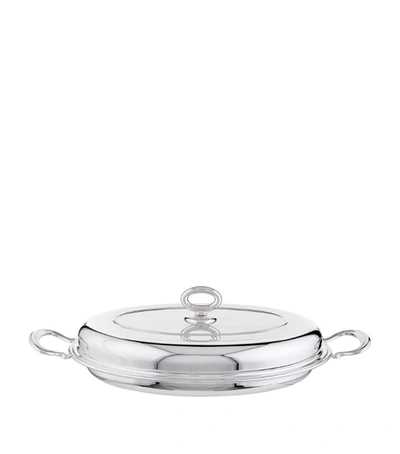 Greggio Silver Plated Georgian Oval Serving Dish (25 X 33cm)