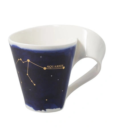 Villeroy & Boch Newwave Stars Aquarius Mug In Blue
