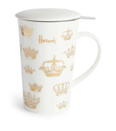 Harrods Crown Tea Infuser In Beige