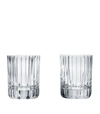 Baccarat Harmonie Crystal Triple Old Fashion Tumblers, Set Of 2 In Transparent