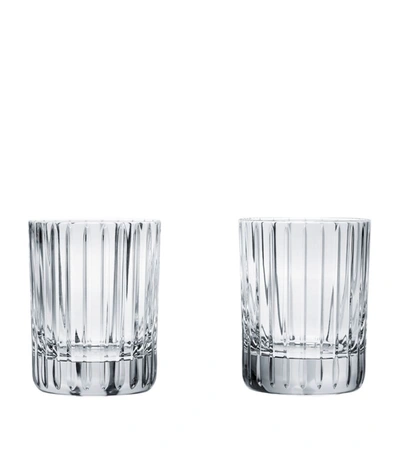 Baccarat Harmonie Crystal Triple Old Fashion Tumblers, Set Of 2 In Transparent