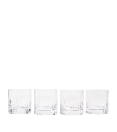 Soho Home Set Of 4 Roebling Rocks Glasses (337ml) In Clear
