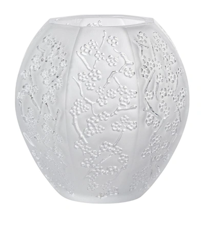 Lalique Small Crystal Sakura Vase (10.5cm) In Clear