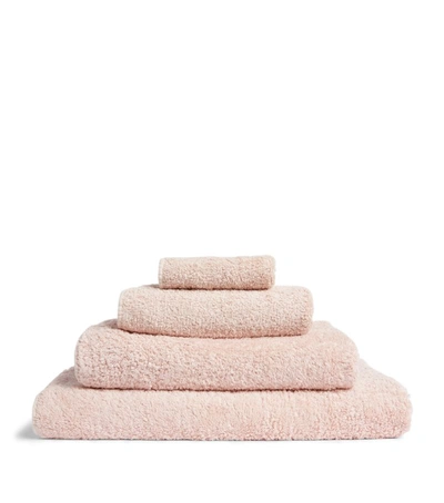 Abyss & Habidecor Super Pile Hand Towel (55cm X 100cm) In Pink