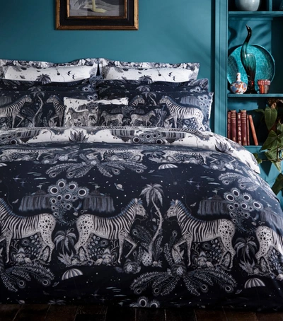 Emma J Shipley Lost World Pillowcase Pair (50cm X 75cm) In Navy