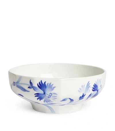Royal Copenhagen Blomst Bowl Fragrant Carnation 14cm In Blue