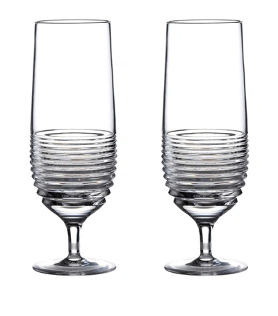 Waterford Mixology Circon Crystal Hurricane Glasses Set Of Two In Clear