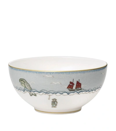 Wedgwood X Kit Kemp Sailor's Farewell Cereal Bowl (15cm) In Blue
