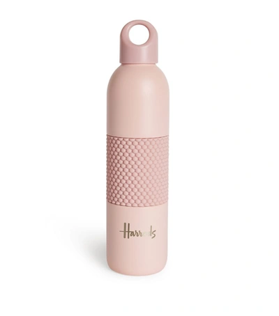 Harrods Stainless Steel And Silicone Water Bottle (540ml) In Pink