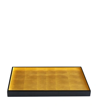 Posh Trading Company Medium Gold Leaf The London Tray (46cm X 40cm) In Neutral